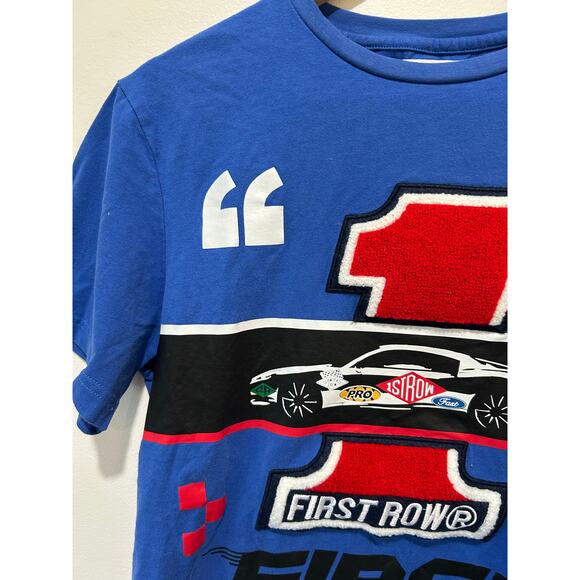 First Row t shirt size S blue car theme - Picture 3 of 6
